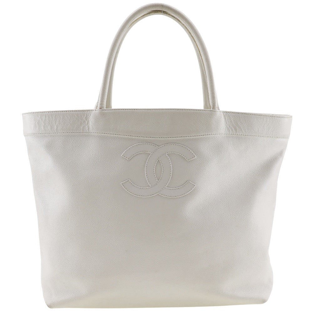 Chanel CC Caviar Tote Bag Leather Tote Bag 59847** in New Condition