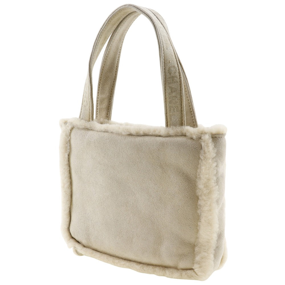 Chanel Mouton Tote Bag Natural Material Handbag 51054 in New Condition