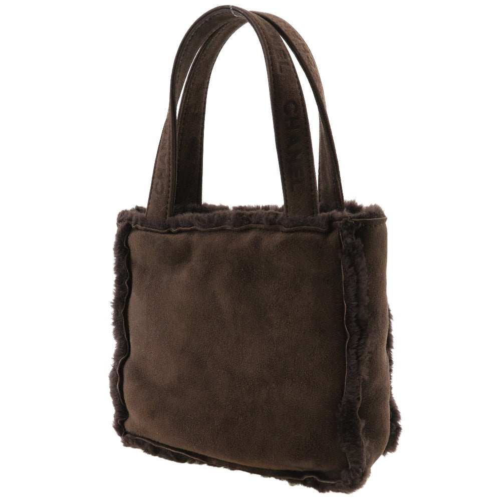 Chanel Mouton Tote Bag Natural Material Handbag 51079 in New Condition