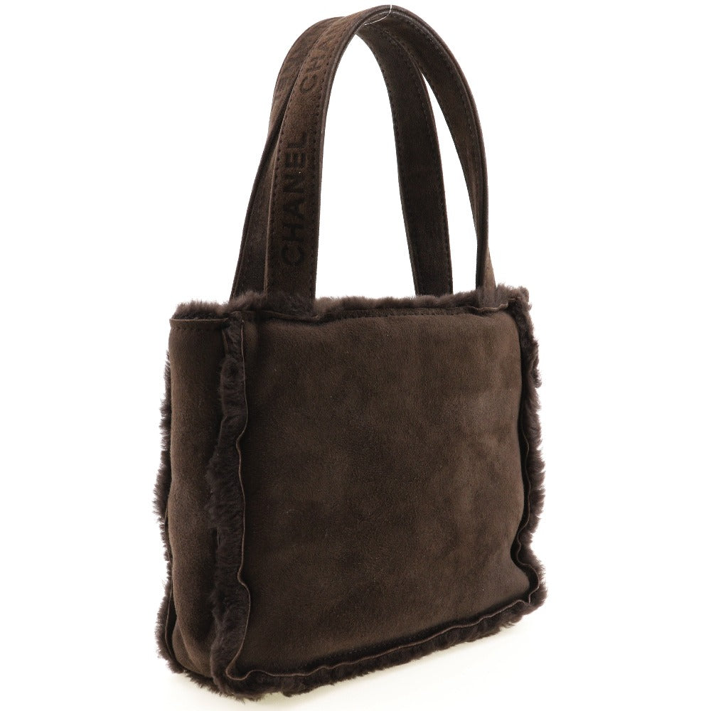 Chanel Mouton Tote Bag Natural Material Handbag 51079 in New Condition