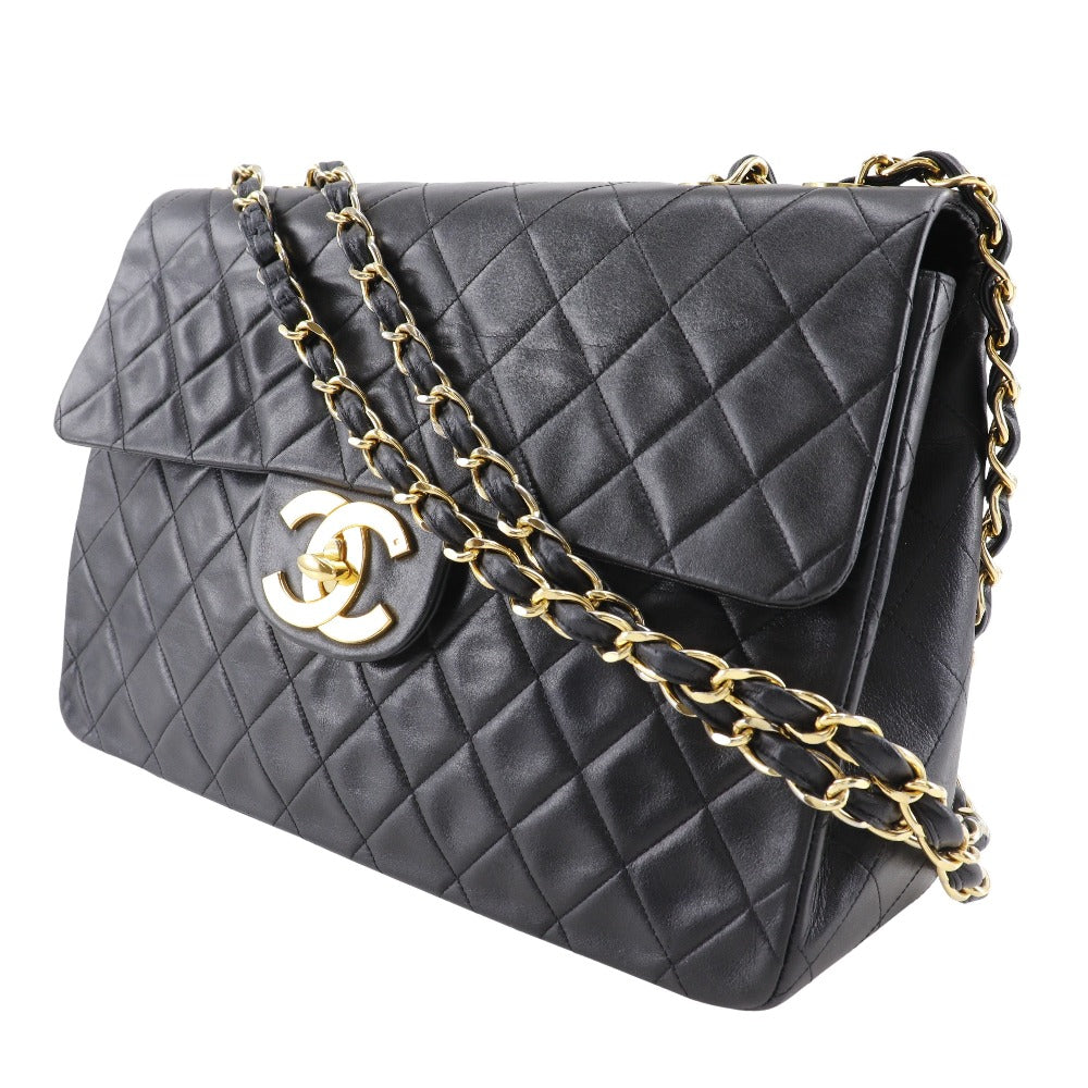 Chanel Lambskin Shoulder Bag A01094 Black