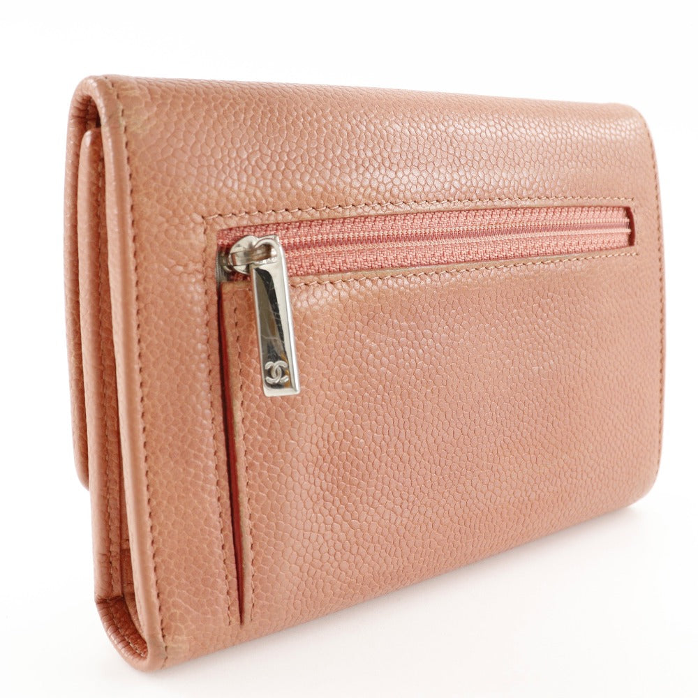 Chanel Caviar Trifold Wallet Leather Short Wallet in New Condition