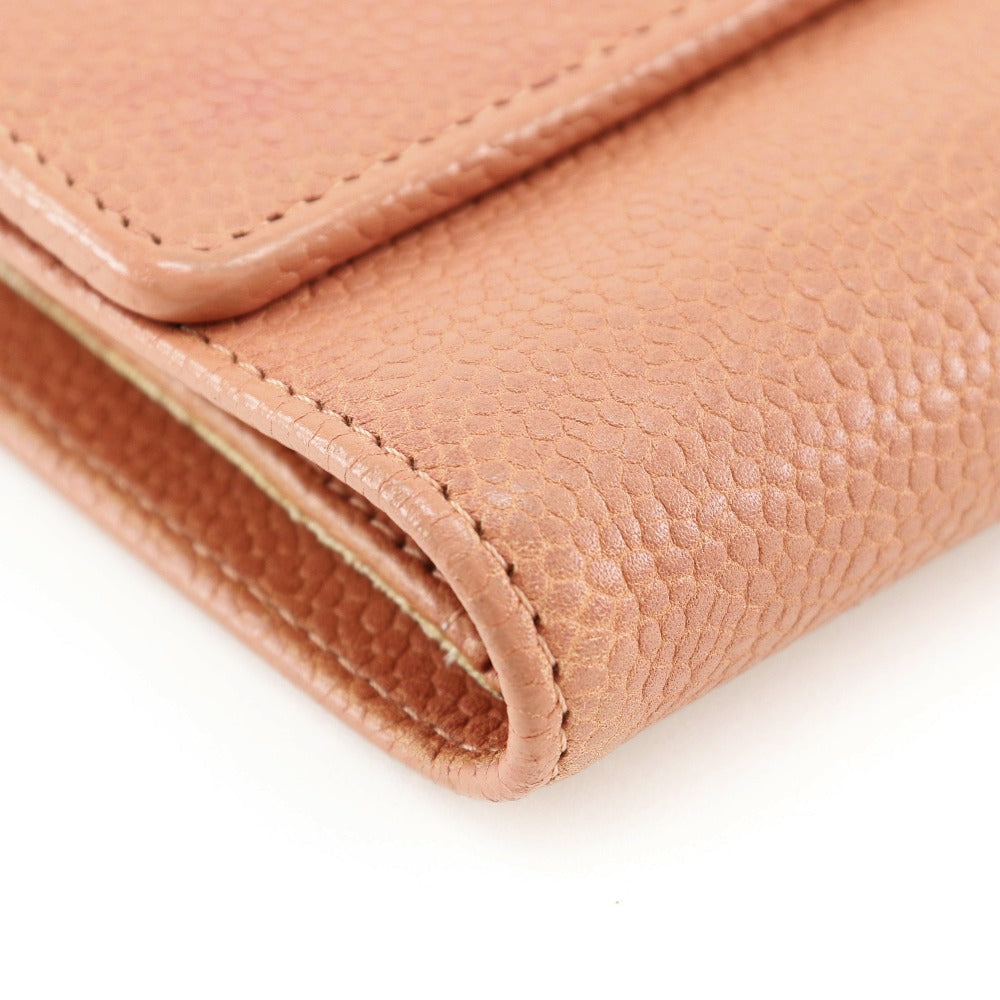 Chanel Caviar Trifold Wallet Leather Short Wallet in New Condition