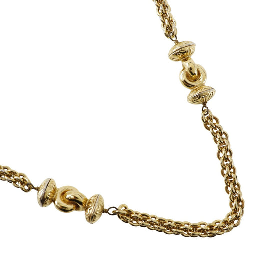 Chanel Vintage Long Necklace Gold Plated