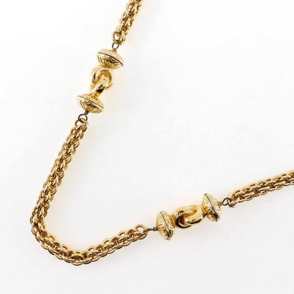 Chanel Vintage Long Necklace Gold Plated