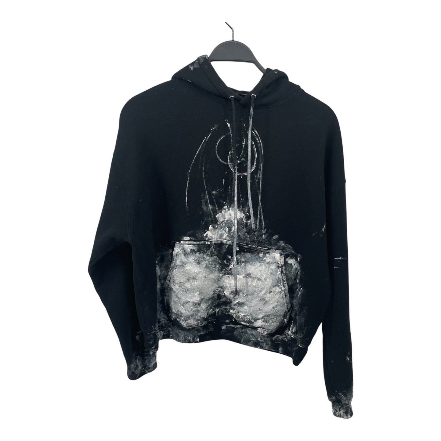 BALENCIAGA/Hoodie/M/Cotton/BLK/2021 Painter Hoodie