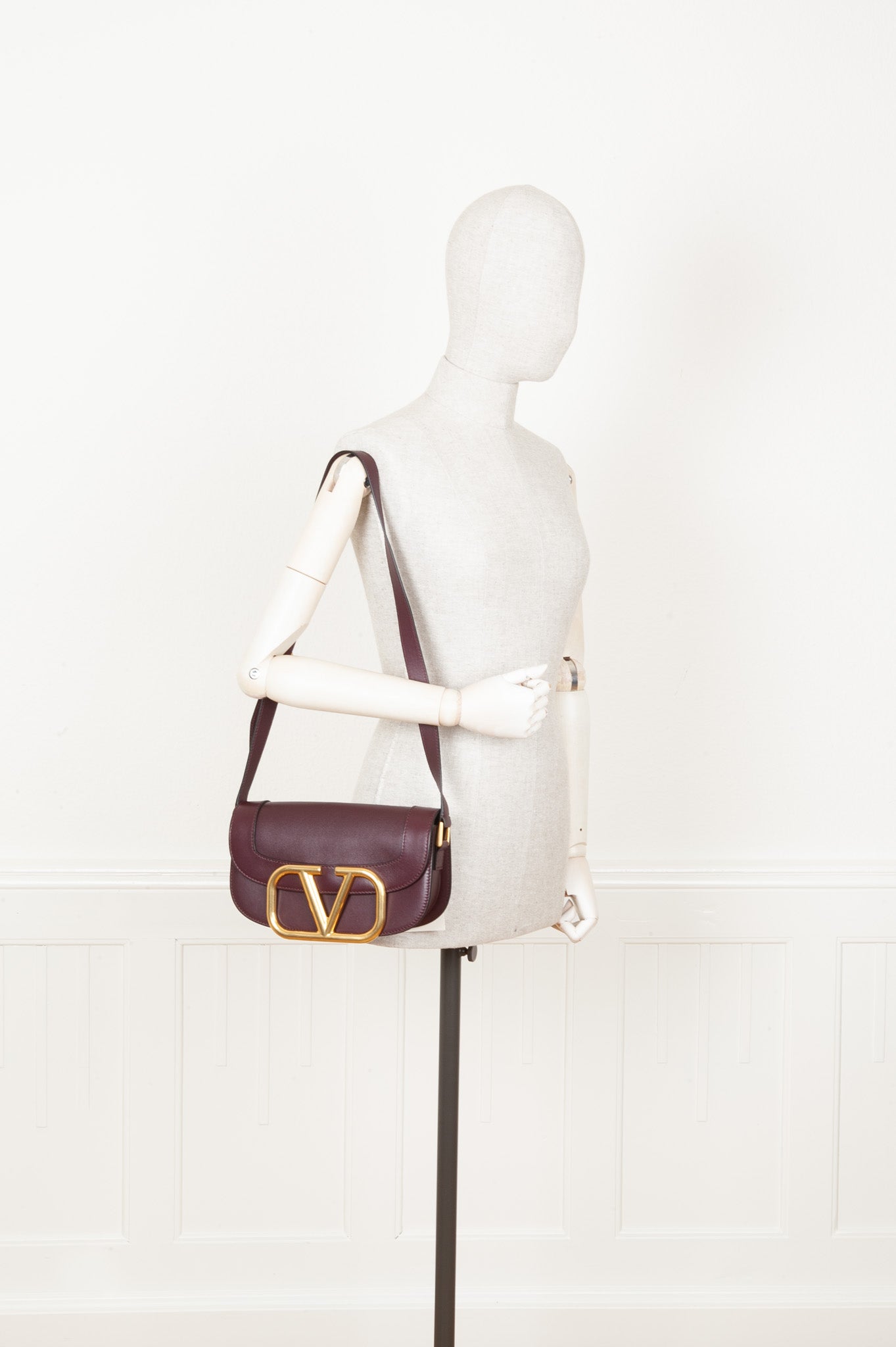 VALENTINO Supervee Bag Burgundy