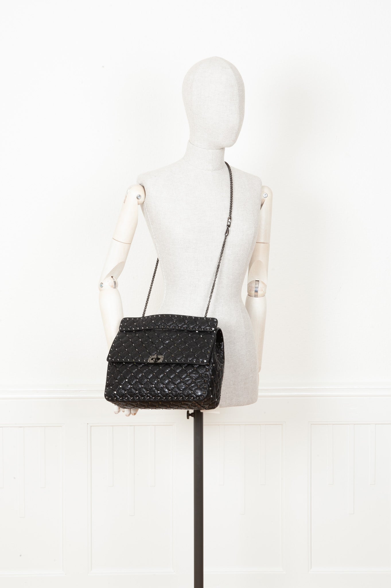 VALENTINO Rockstud Spike Bag Black