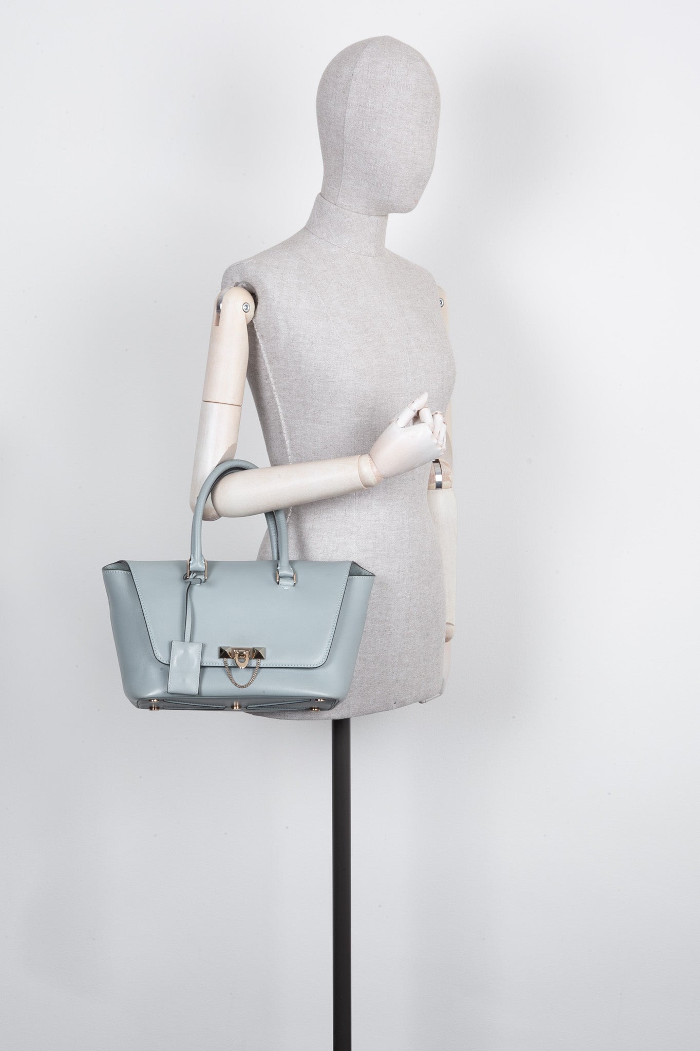 VALENTINO Demilune Rockstud Bag Light Blue