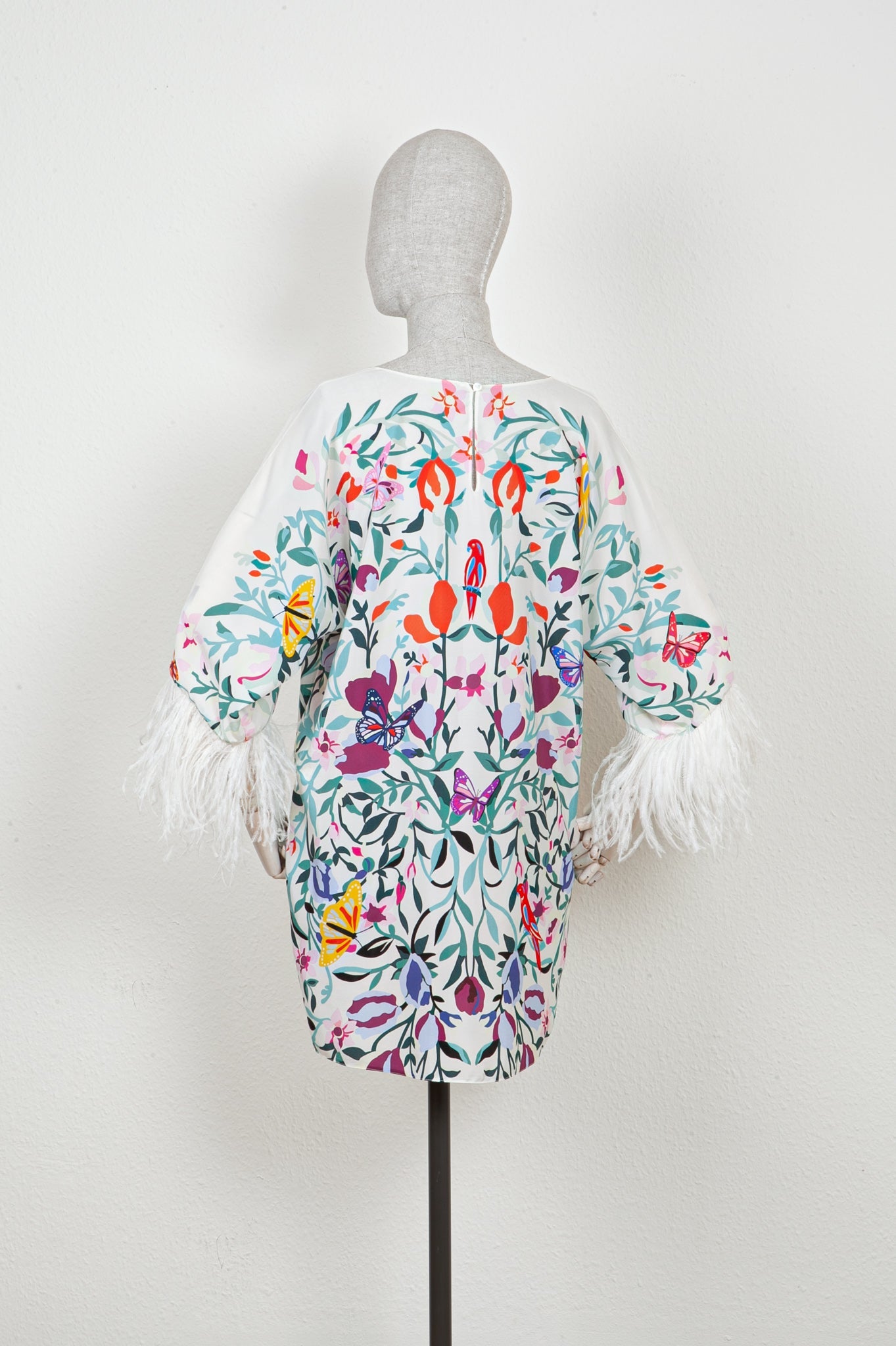 VALENTINO Dress Silk Feathers