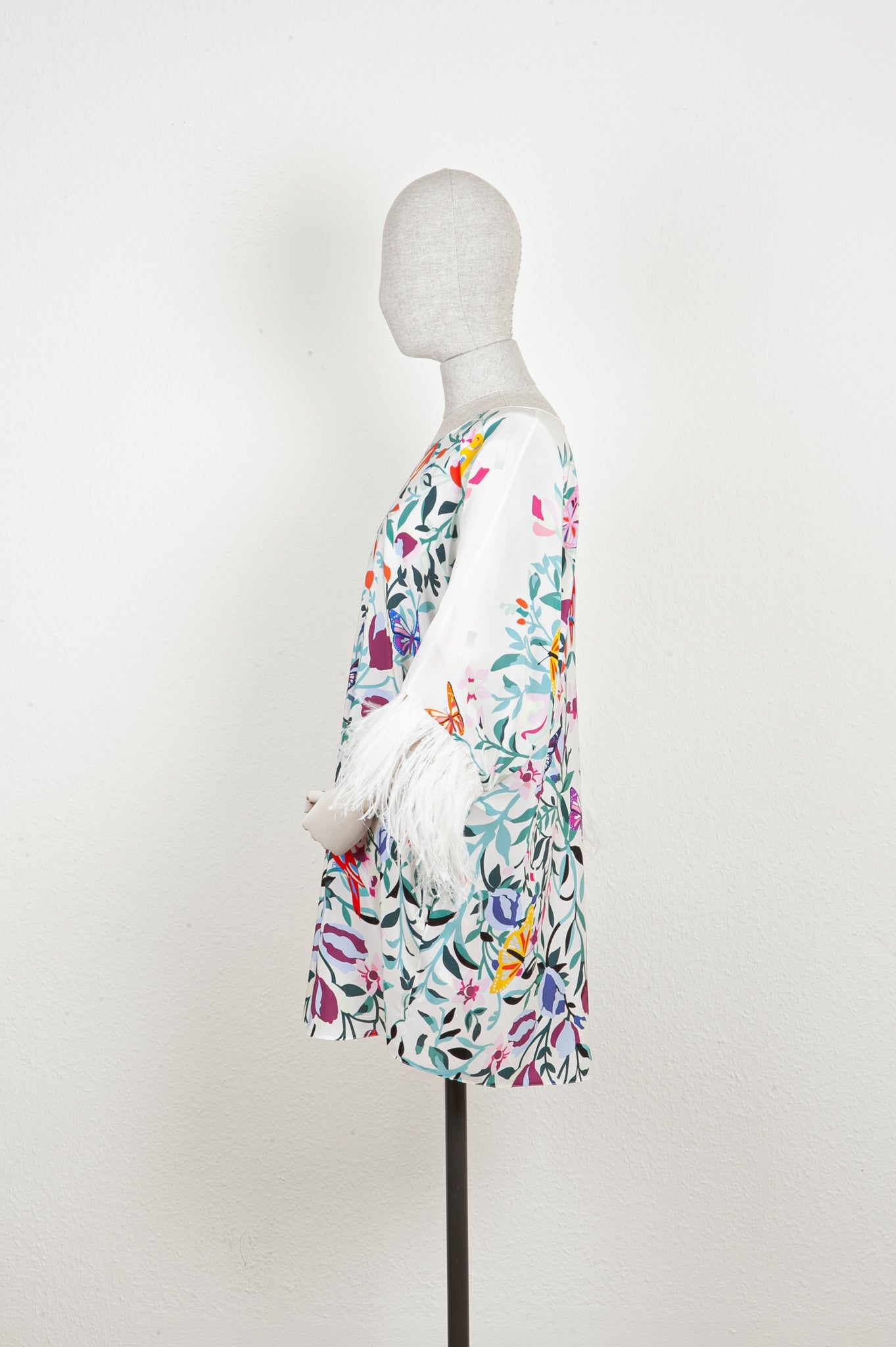 VALENTINO Dress Silk Feathers