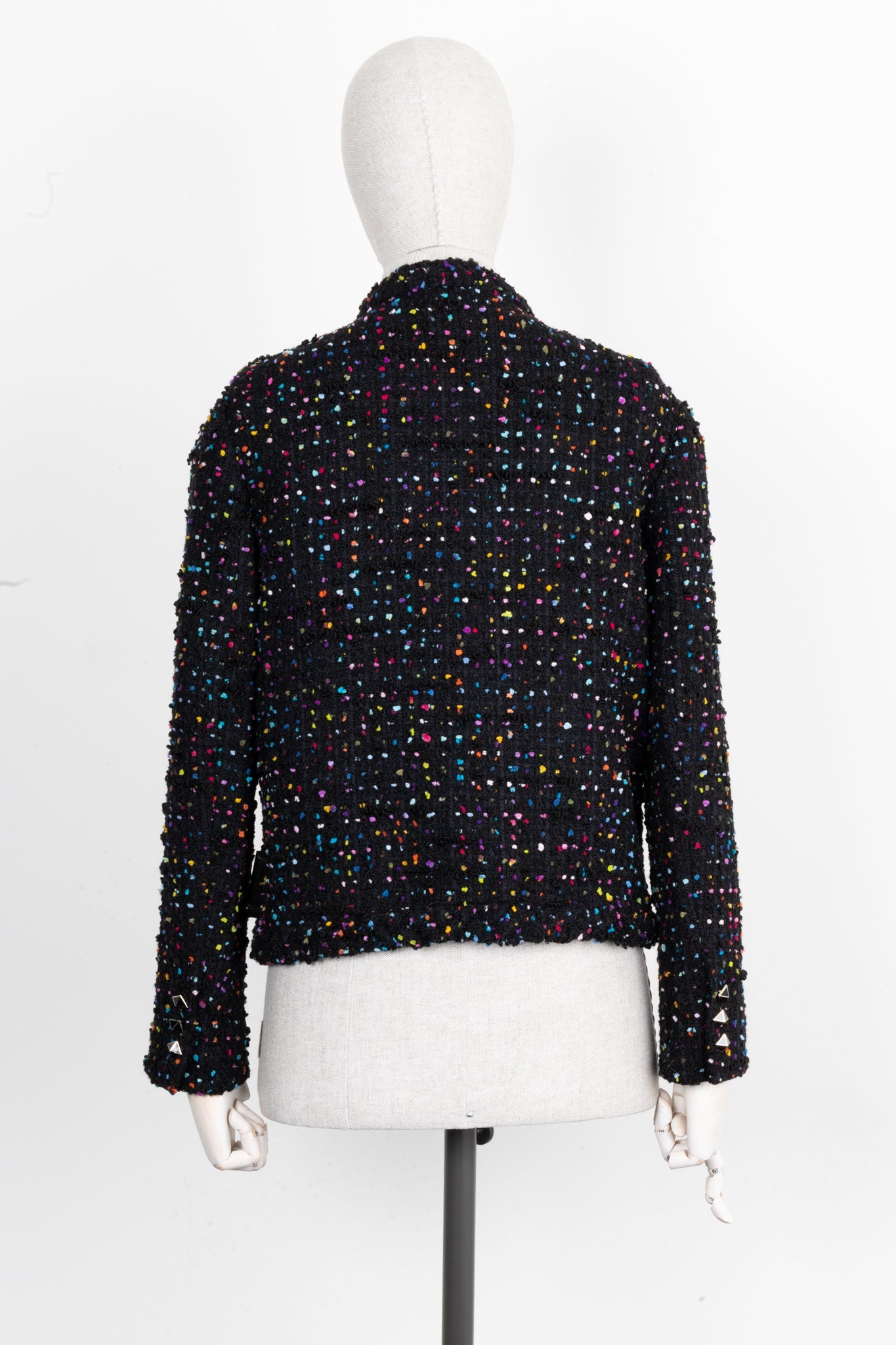 Valentino Tweed Jacket Black Multicolor