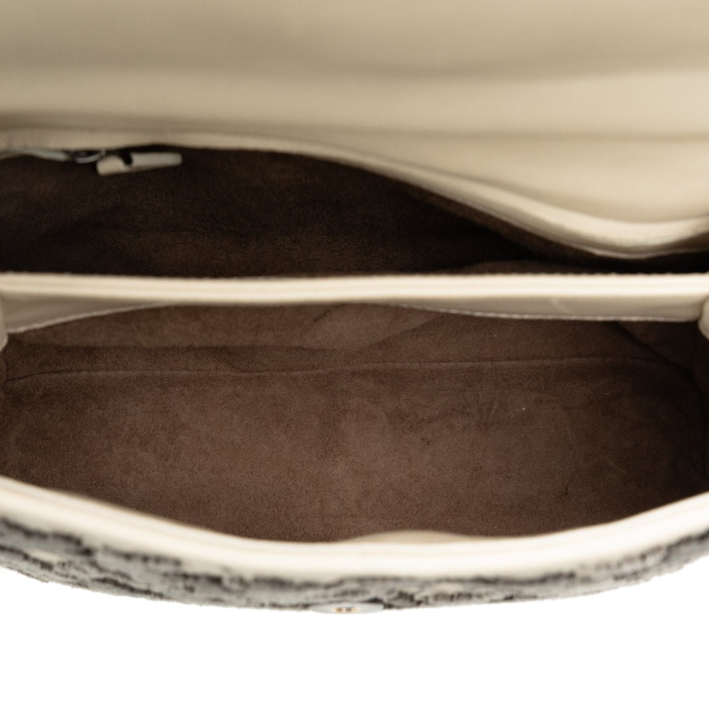 White Bottega Veneta Small Intrecciato Mist Olympia Shoulder Bag