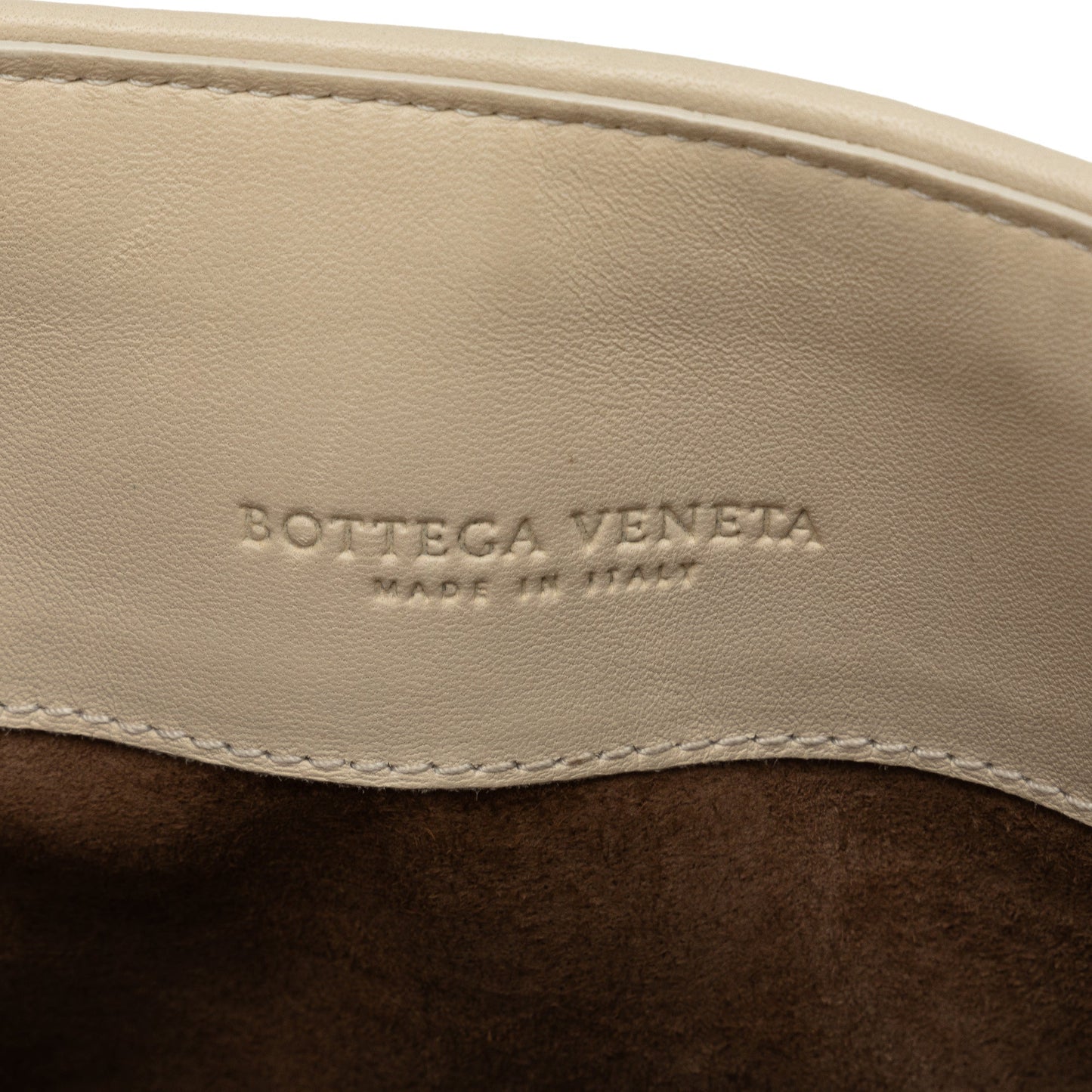 White Bottega Veneta Small Intrecciato Mist Olympia Shoulder Bag