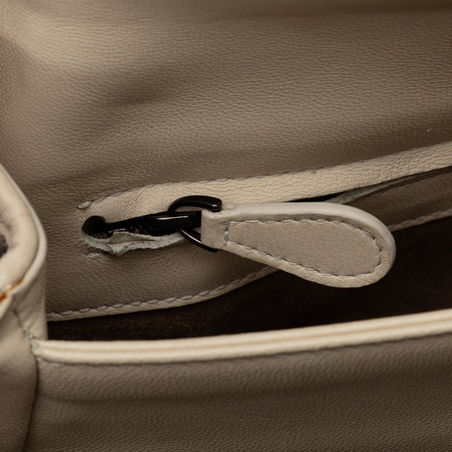 White Bottega Veneta Small Intrecciato Mist Olympia Shoulder Bag