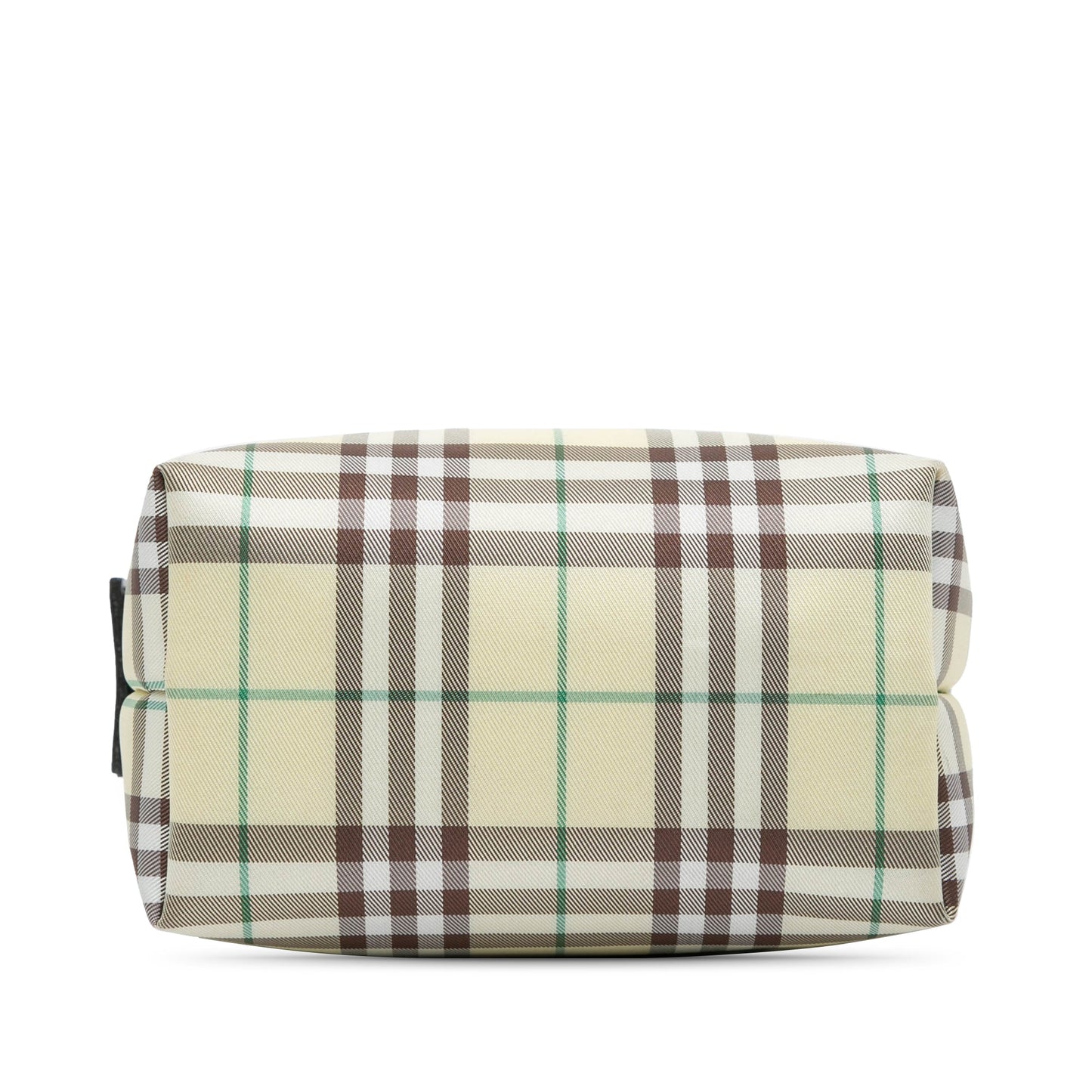 Beige Burberry Mini House Check Coated Canvas Handbag