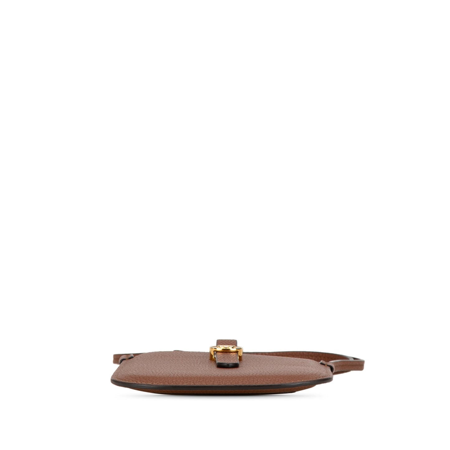 Brown Burberry Leather Anne Phone Case With Strap Crossbody Bag