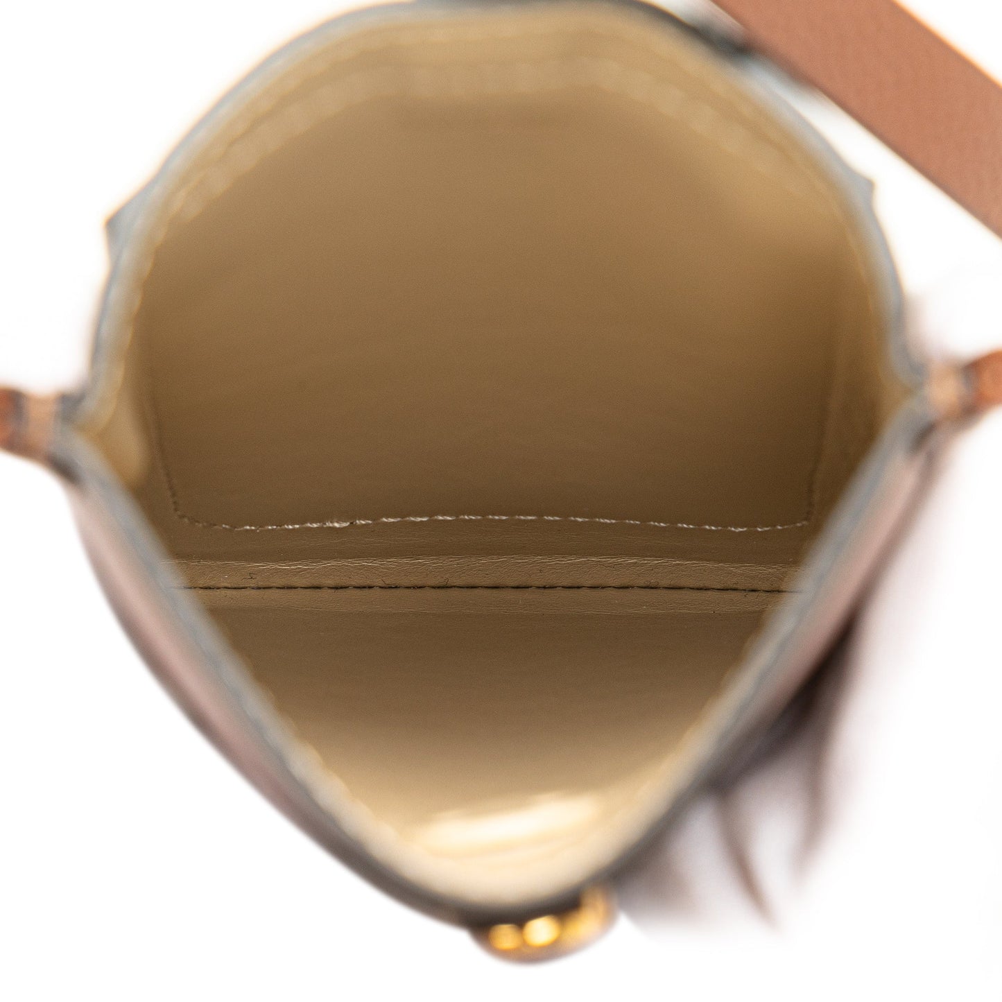 Brown Burberry Leather Anne Phone Case With Strap Crossbody Bag