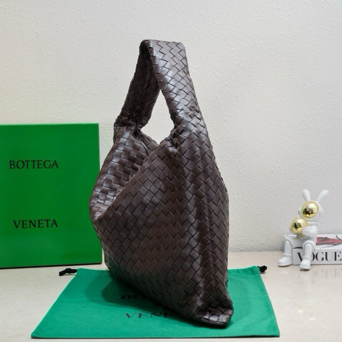 Bottega Veneta BV Large Intrecciato 54cm Hobo Bag Chocolate Calfskin