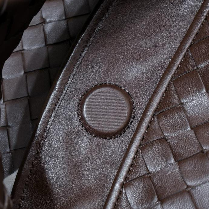 Bottega Veneta BV Large Intrecciato 54cm Hobo Bag Chocolate Calfskin