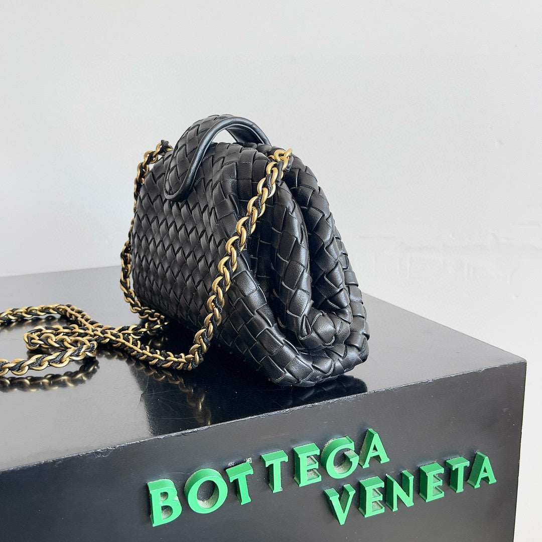 Bottega Veneta BV MINI 27 BLACK Lambskin 223755