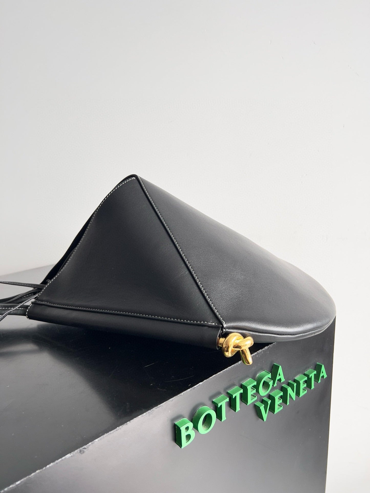 Bottega Veneta MEDIUM SOLSTICE 44 BLACK LAMBSKIN 74025