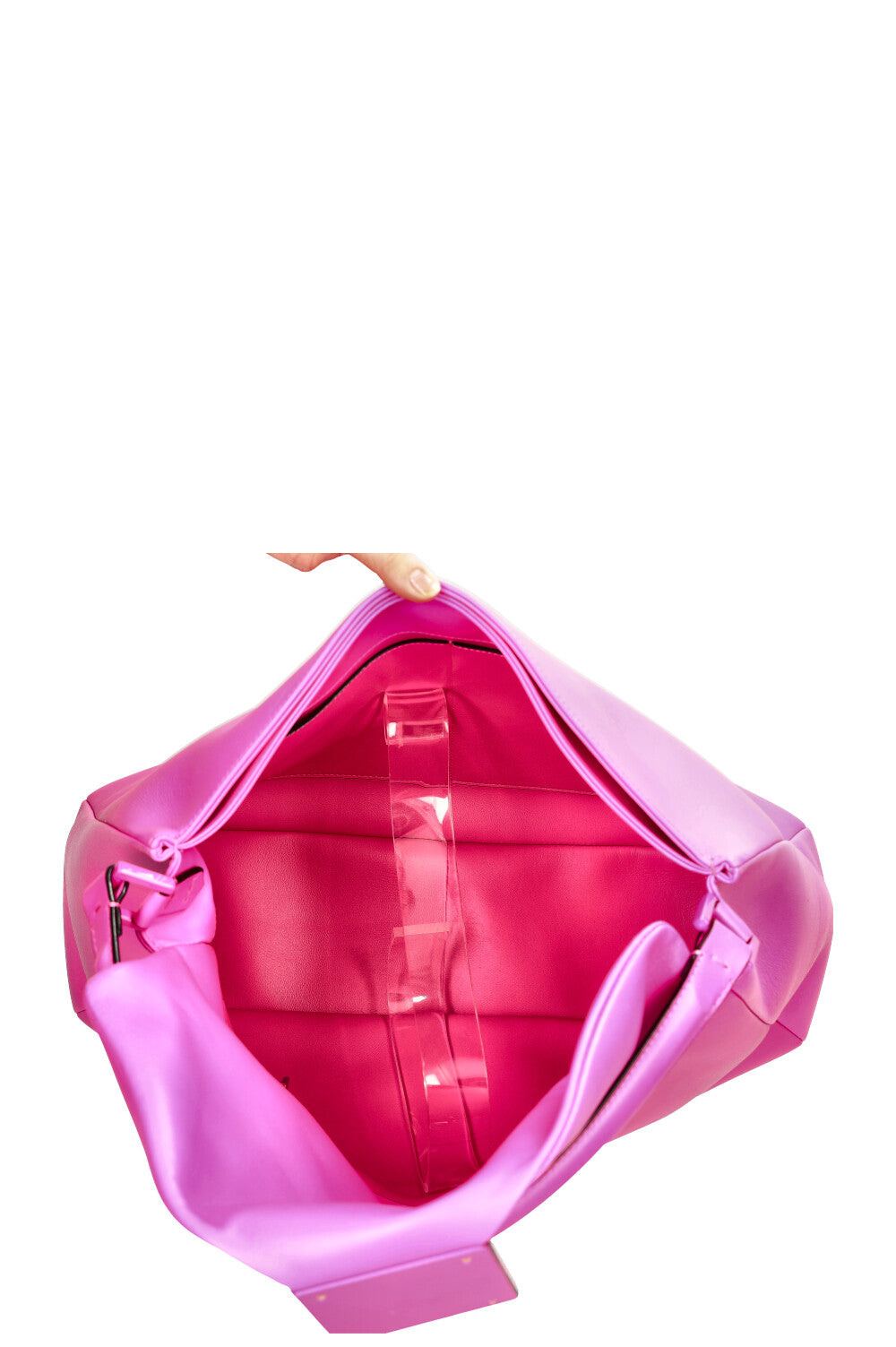 VALENTINO One Stud Shoulder Tote Bag Hot Pink