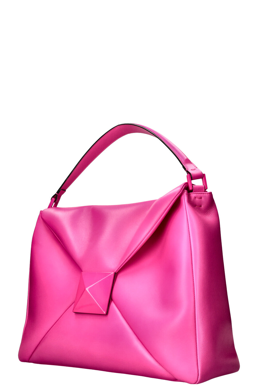 VALENTINO One Stud Shoulder Tote Bag Hot Pink