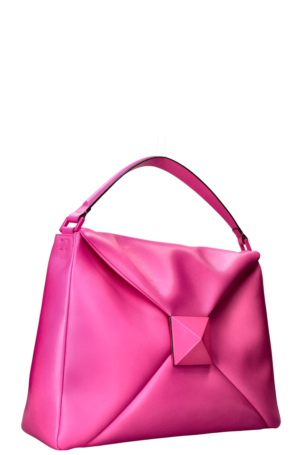 VALENTINO One Stud Shoulder Tote Bag Hot Pink