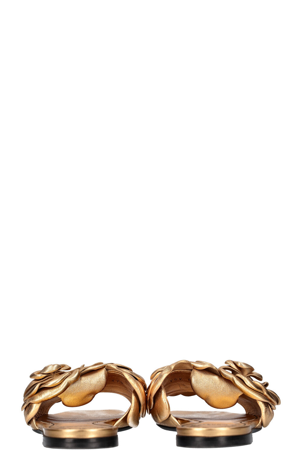 VALENTINO Rose Flats Gold