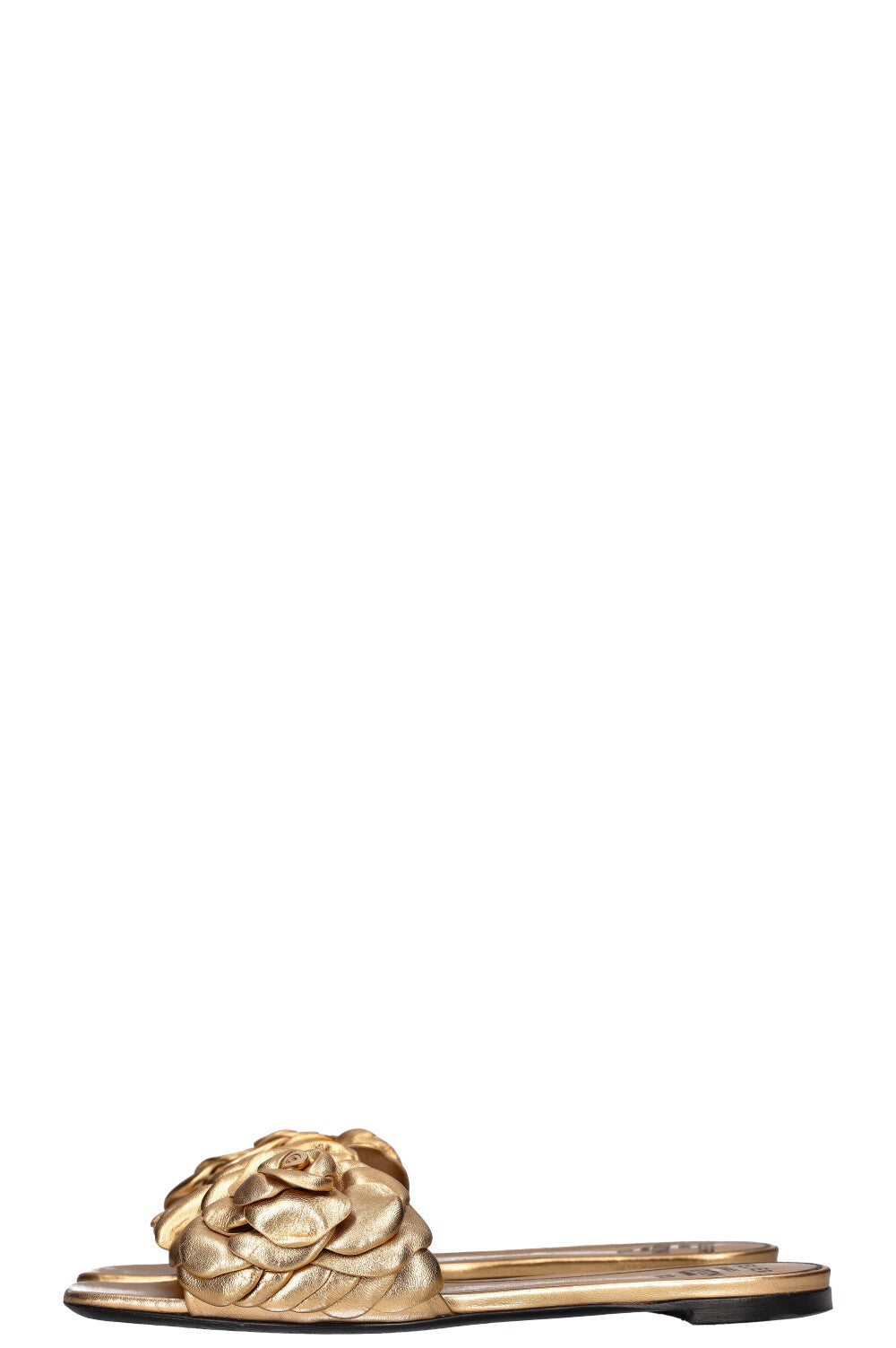 VALENTINO Rose Flats Gold