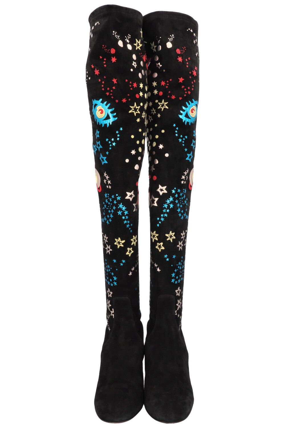 VALENTINO Astro Couture Overknee Boots Black