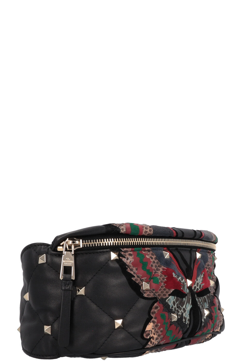 VALENTINO Butterfly Rockstud Belt Bag Black