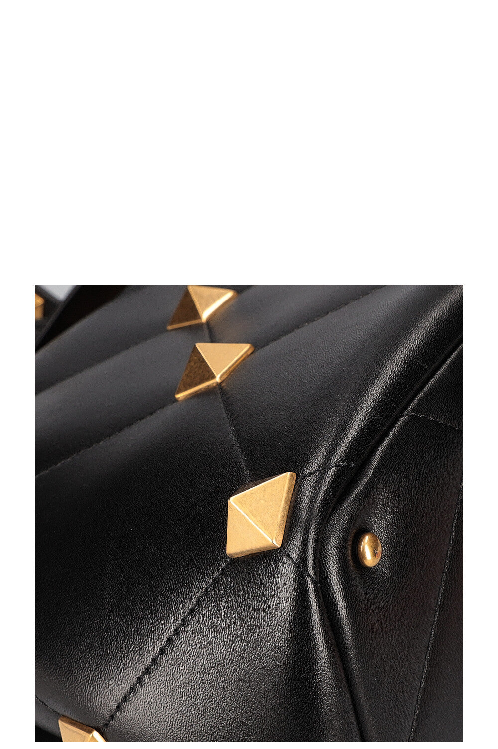 VALENTINO Roman Stud The Handle Bag Black