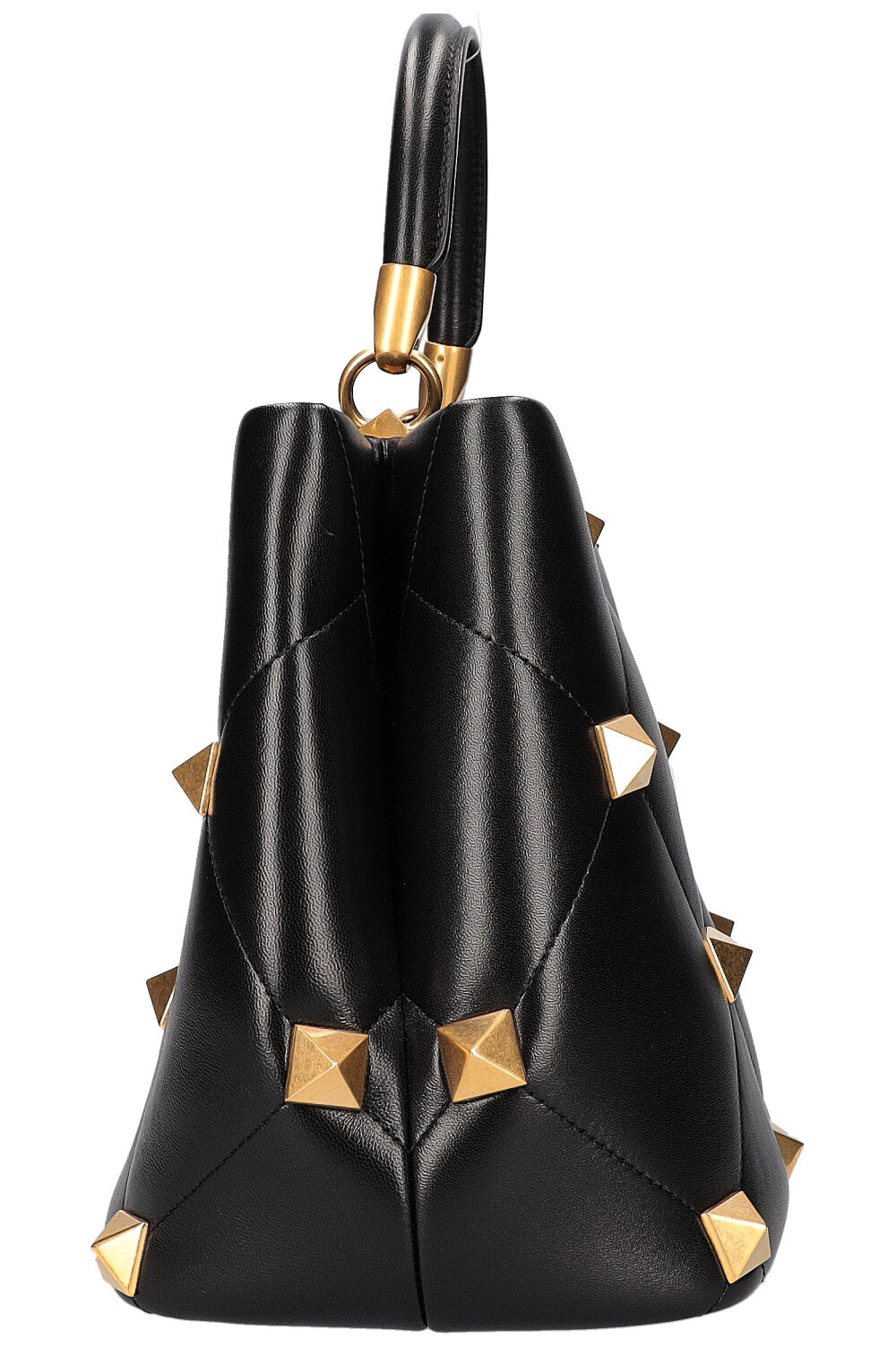 VALENTINO Roman Stud The Handle Bag Black