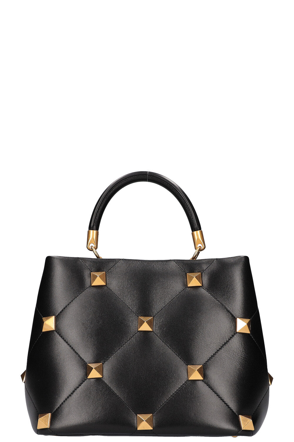VALENTINO Roman Stud The Handle Bag Black