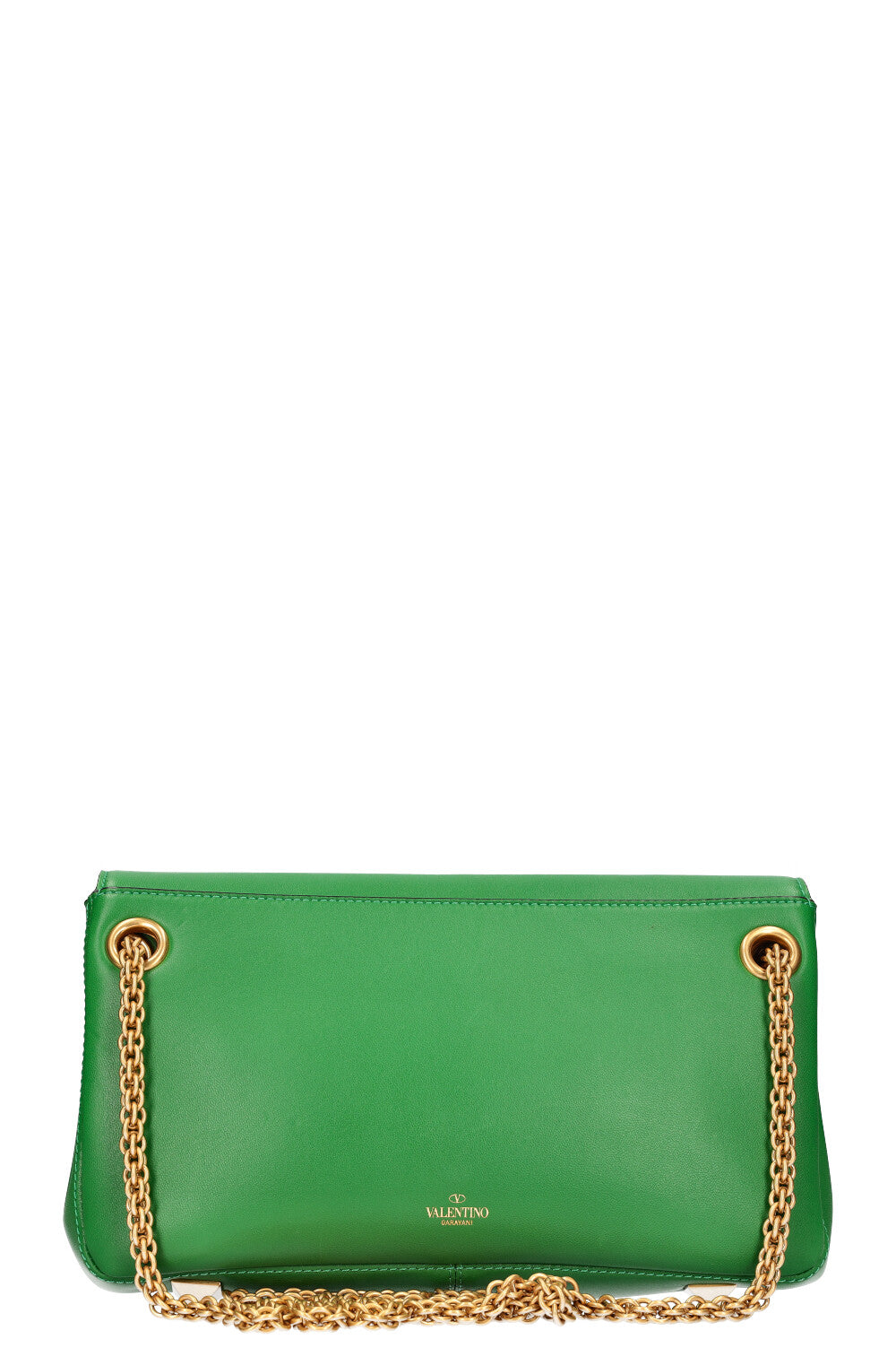 VALENTINO Stud Sign Shoulder Bag Green