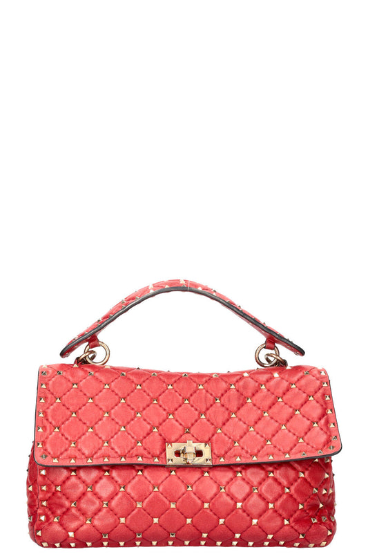VALENTINO Rockstud Spike Bag Large Red