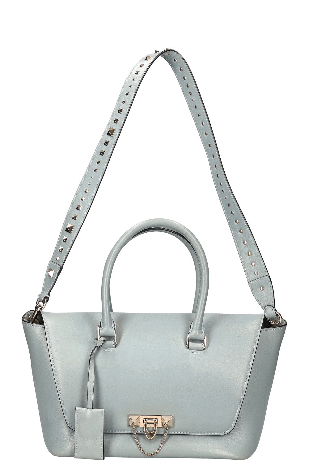 VALENTINO Demilune Rockstud Bag Light Blue