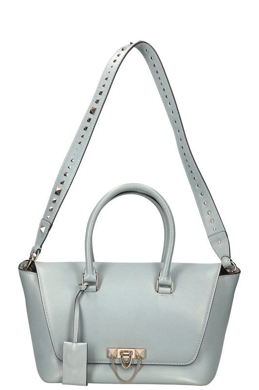 VALENTINO Demilune Rockstud Bag Light Blue