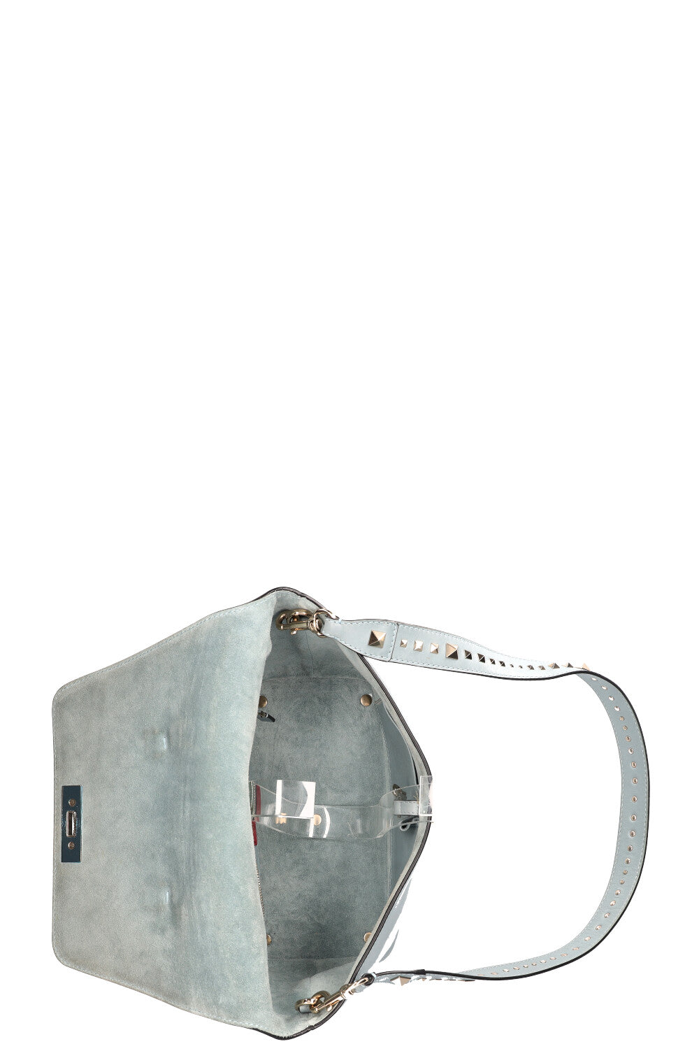 VALENTINO Demilune Rockstud Bag Light Blue