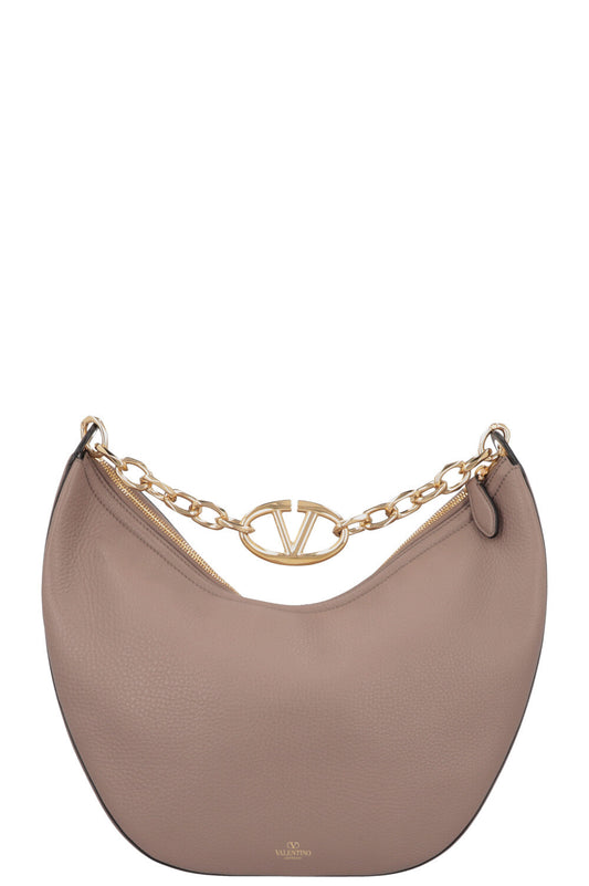 VALENTINO Half Moon Hobo Bag Clay