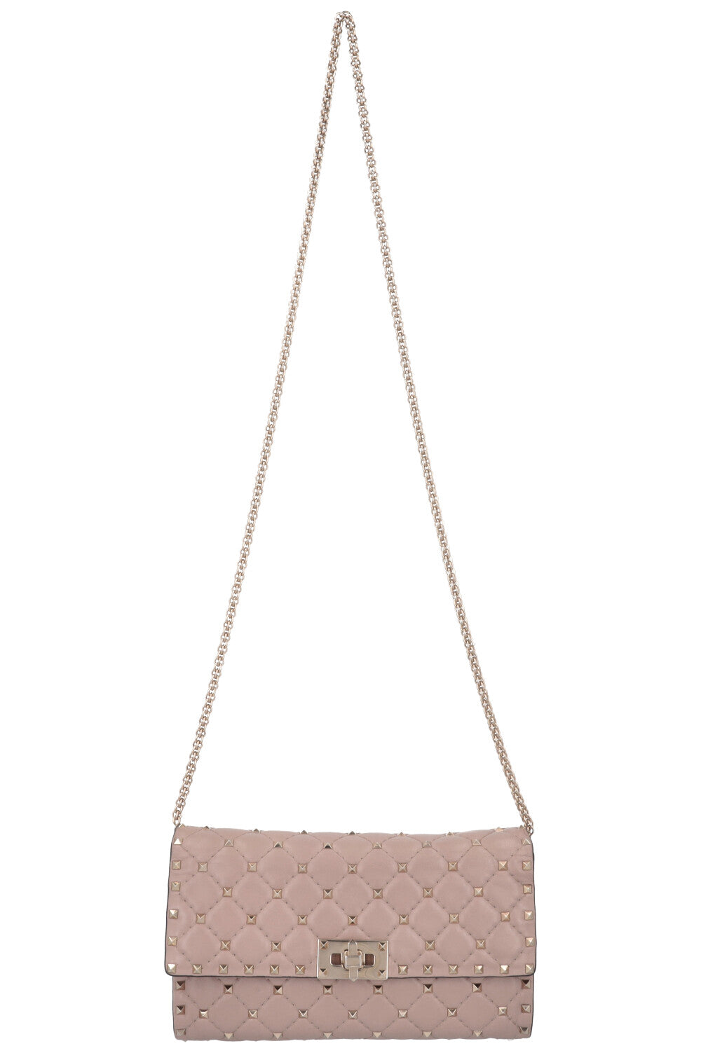 VALENTINO Rockstud Spike Crossbody Bag Nude