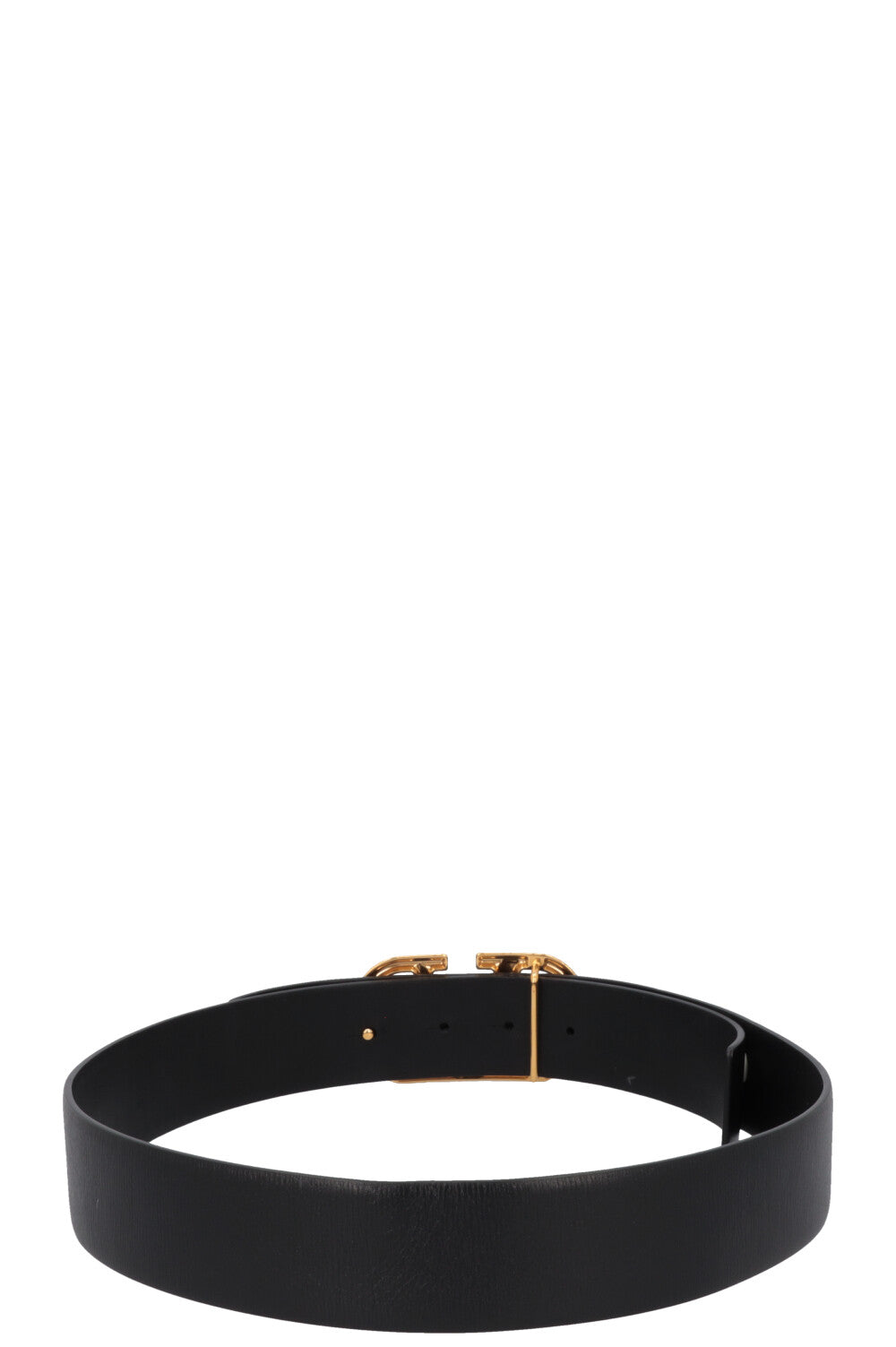 VALENTINO V Logo Belt 40mm Leather Black