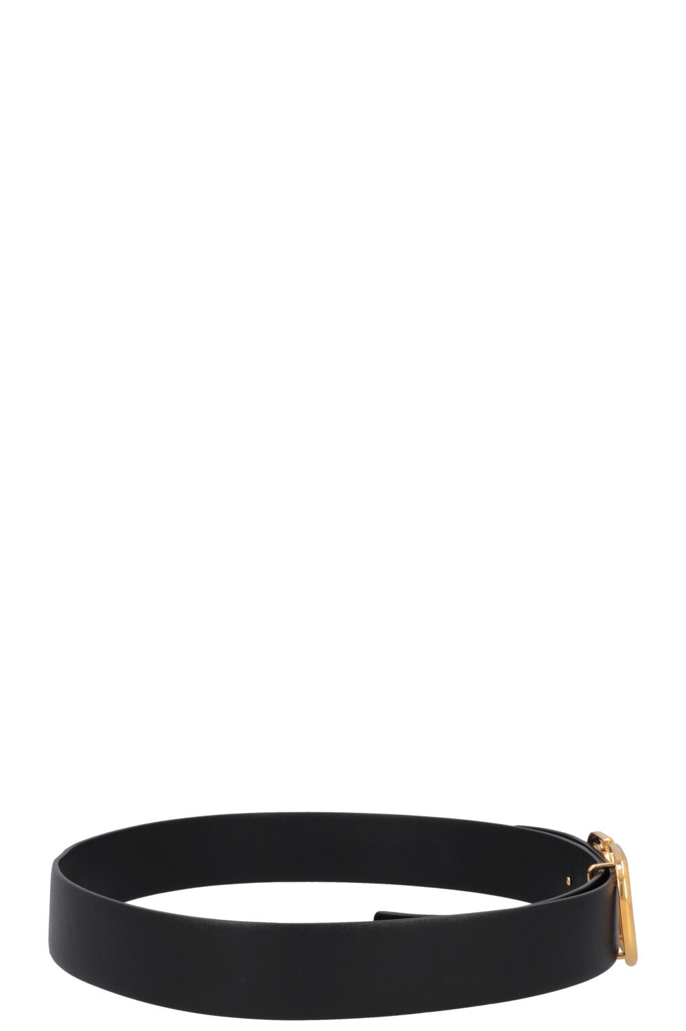 VALENTINO V Logo Belt 40mm Leather Black