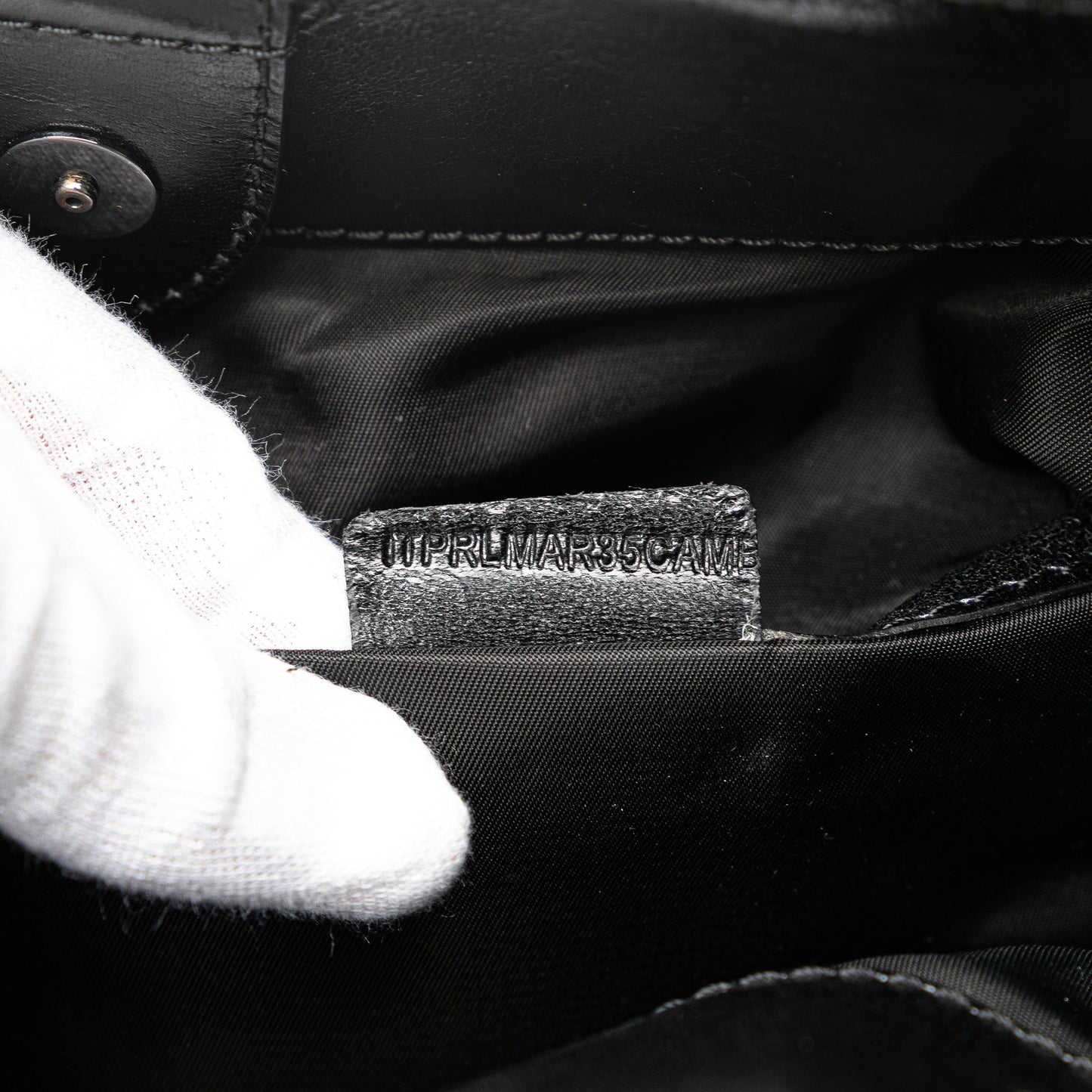 Gray Burberry Studded Beat Check Nylon Tote