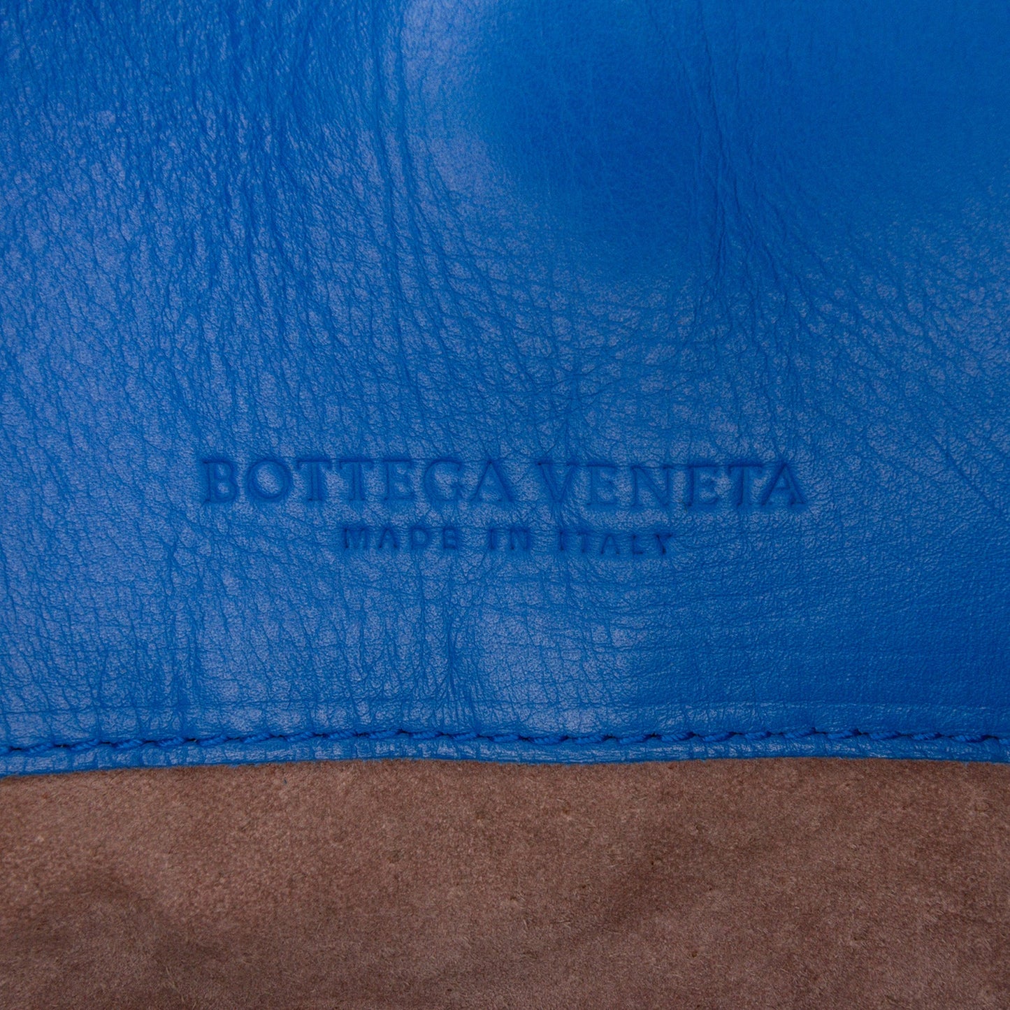 Blue Bottega Veneta Small Nappa Intrecciato Roma Satchel