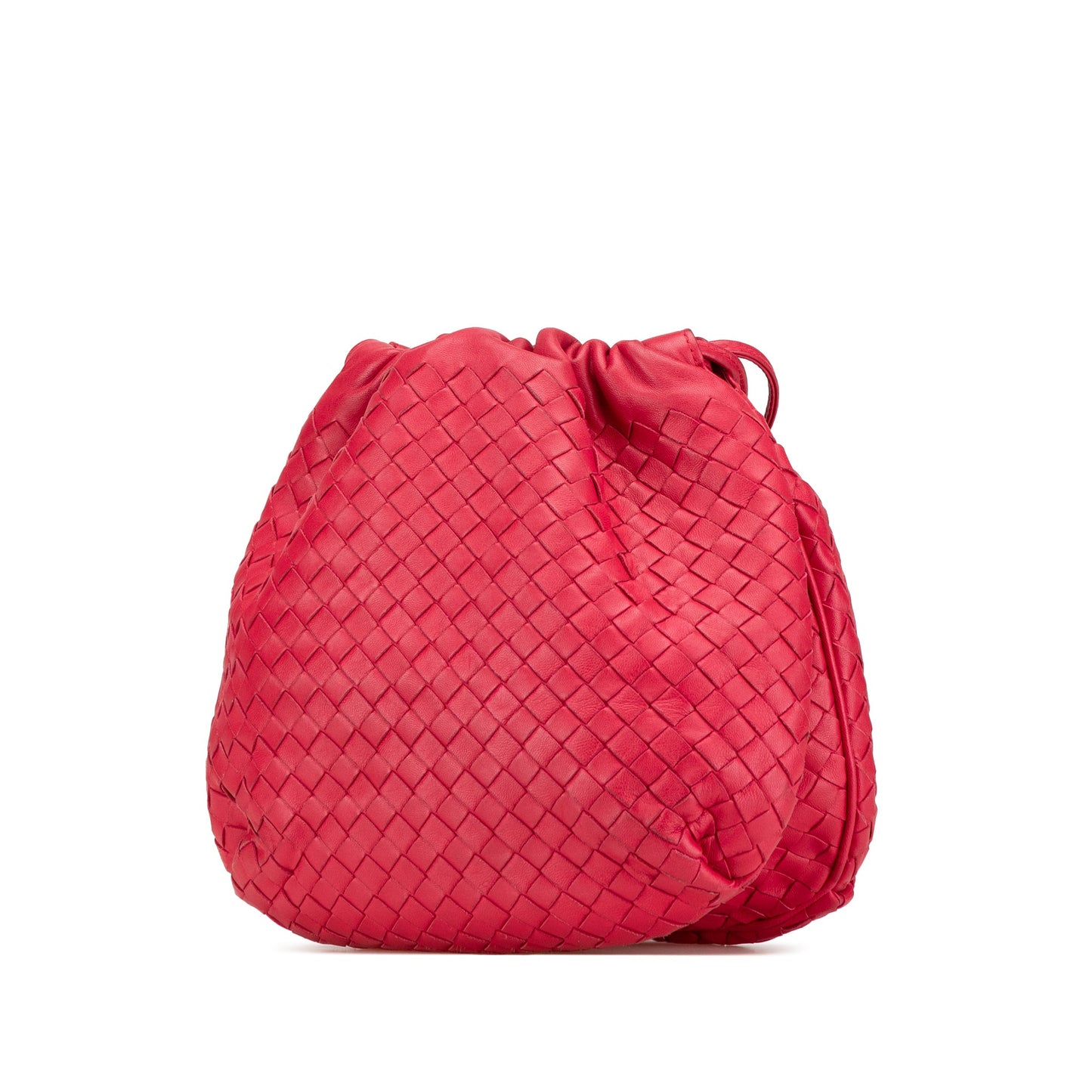 Red Bottega Veneta Nappa Intrecciato Crossbody