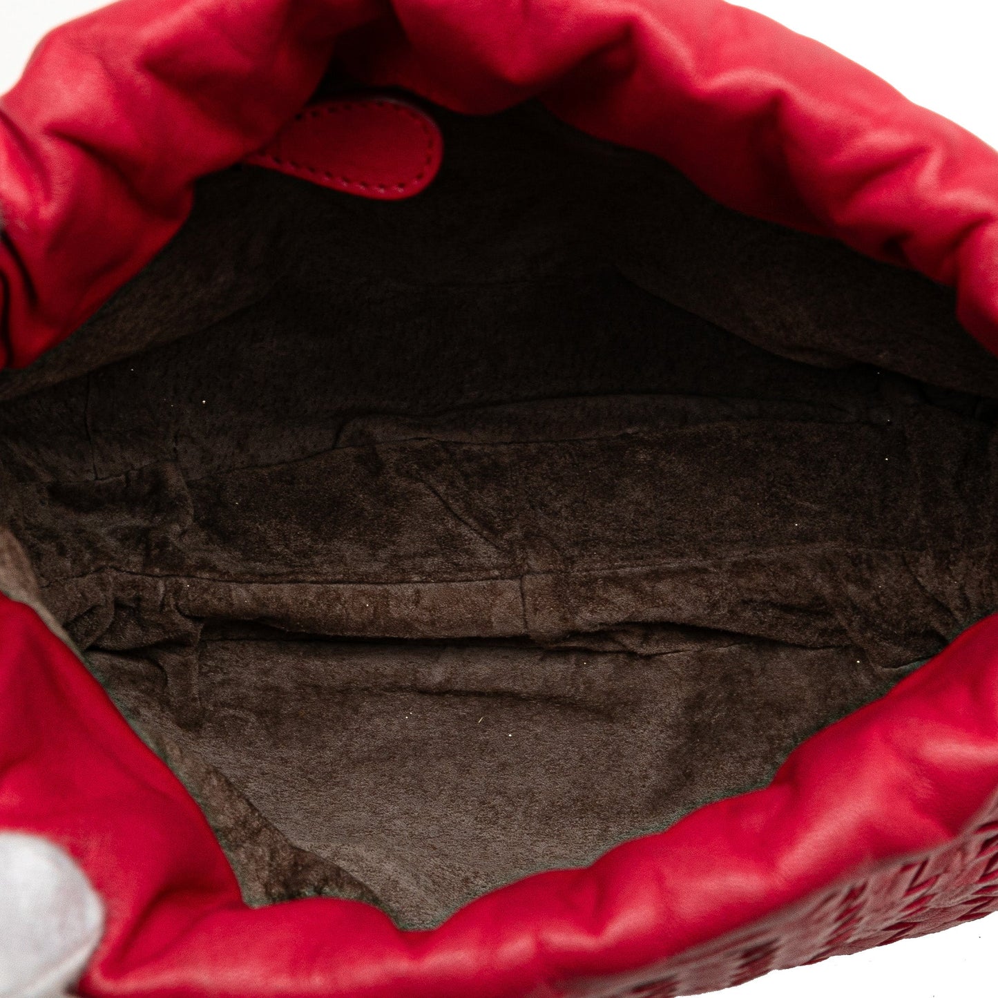 Red Bottega Veneta Nappa Intrecciato Crossbody