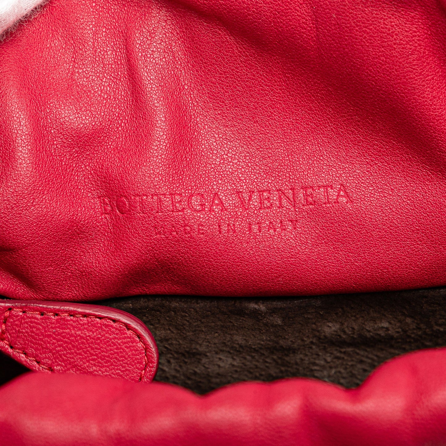 Red Bottega Veneta Nappa Intrecciato Crossbody